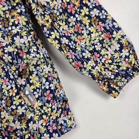 Zara Kids Floral Print Hooded Spring Jacket Size 12-18 - Picture 4 of 10
